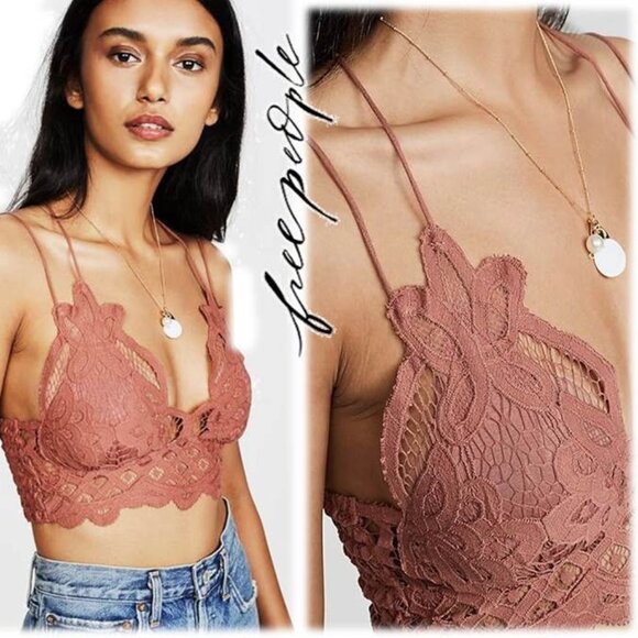 FREE with Purchase / Free People Adella Bralette in Copper - Picture 2 of 3